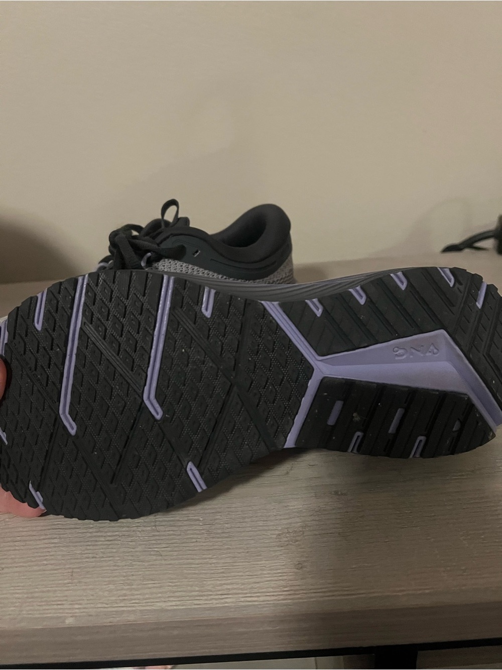 Brooks Women's Gray, Purple & Black Running Shoes - Picture 4 of 5